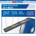 BESTORQ A42 or 4L440 V-Belt, Classic Wrapped Rubber X3 V-Belt, Black, 44" Outside Circumference x .51" Width x .34" Height, Pack of 2