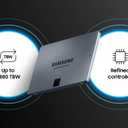 SAMSUNG 870 QVO SATA III SSD 8TB 2.5" Internal Solid State Drive, Upgrade Desktop PC or Laptop Memory and Storage for IT Pros, Creators, Everyday Users, MZ-77Q8T0B