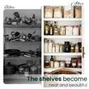 AirVows Wire Shelf Covers, 36 * 16in, No Assembly Required, Non-Slip, Waterproof, Sturdy for Pantry and Wire Racks Organization, Sleek & Neat Appearance, Multiple, Easy to Clean