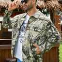 Yuanbang Camo Jackets for Men Trucker Unlined Camouflage Coats Hunting Clothes (Small)