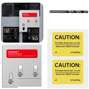 Generator Interlock Kit Compatible with Square D QO or Homeline 150 or 200 amp Panels.1 3/8 inches Spacing Between Main and Generator Breaker.Professional and Interlock Kit (1set)