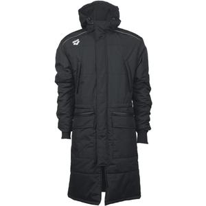 ARENA Unisex Adult Team Swim Parka Solid Fleece Winter Coat Waterproof Long Jacket for Women and Men, Asphalt, X-Small