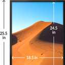 LaVie Home 19x25 Picture Frame for Wall Display, 19x25 Black Picture Frame with HD Plexiglas, 19 x 25 Poster Frame 1 Pack, Display Frame for Vertical or Horizontal, Classic Collection