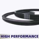 K5371-34710 2 Band Deck Belt 1 1/8" x 120" Compatible with Kubota K5763-34710 K5763-34712 K7563-34710 RCK60 RCK60B RCK60D BX2350 BX24 BX25 B1700 B2100 B2400