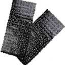 SONGZIMING Bathtub Mat Non Slip 2 Pack, 35 x 16 Inches Pebble Shower Mat with Suction Cups and Drain Holes, Bath Mat for Shower,Bathroom tub (Black)