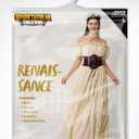 Spooktacular Creations 5Pcs Halloween Renaissance Medieval Dress Costume Women, Fairy Peasant Irish Cottagecore Dress, S