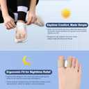 Bunion Corrector for Women & Men, Orthopedic Bunion Splint with Toe Separator, Adjustable Bunion Corrector for Bunion Relief, Suitable for Left and Right Feet (2)