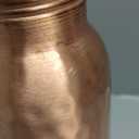 Copper Water Bottle - 34oz - Handcrafted Ayurvedic 100% Pure Copper Water Bottle for Drinking |Men & Women| Leak-Proof Lid BPA Free Non-Insulated & Eco Friendly with Premium Quality for Sport & Travel