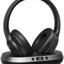 vinamass Wireless Headphones for TV,2.4GHz TV Headphones Wireless for Seniors with Transmitter Charging Base, Support Optical,AUX,RCA and USB, High Volume No Audio Delay, Plug and Play, 65hr Playtime