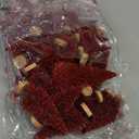 Yookat 40Pcs Mini Christmas Trees Artificial Mini Pine Trees with Wood Base Sisal Trees Bottle Brush Trees Assorted Color for Christmas Decoration Winter Ornaments (Dark Red)