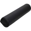 ForPro Full Round Bolster Pillow, Black, Oil and Stain-Resistant, for Massage and Yoga, 6 R x 26 L