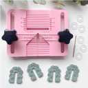 Keoker Polymer Clay Earring Drill Guide, Polymer Clay Earring Hole Drill Guide, Polymer Clay Earring Tools, Clay Earring Drill Guide Tool, Clay Tools, Drill Guide for Polymer Clay Jewelry