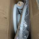 Round Side Table, Small Drink Table for Small Spaces, Modern Accent End Table Nightstand with Solid Wood Leg for Living Room, Bedroom, Corners, and Office (White)