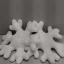 Huwena 2 Pcs Winter Snowflake Pillows Decorative Winter Snowflake Throw Pillows White Pillow Plush Cute Pillow for Couch Sofa Bed Decoration (11.81 Inch,15.75 Inch)