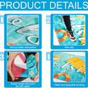 Poolside Rubber Drainage Mat, 17.3" x 47.2" Non-Slip Heat Resistant Outdoormat, Durable Quick Drain Pool Deck Mat for Patio, Bathroom, Garden, Indoor & Outdoor Use