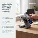 Qi2.2 Certified 3-in-1 Foldable Wireless Charging Station for Apple Devices with 65W Adapter, 25W Fast Charging Dock, Portable Magnetic Charger for iPhone 17-13, Apple Watch Series & AirPods
