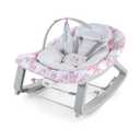 Ingenuity Keep Cozy 3-in-1 Grow with Me Vibrating Baby Bouncer Seat & Infant to Toddler Rocker, 0-30 Months Up to 40 lbs (Pink Lily)