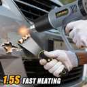 Heat Gun572& 1112 Dual Temperature Control Heat Gun', Overload Protection with 4 Nozzles for Crafting, hot air gunShrink Wrapping, Phone Repair, Epoxy Resin