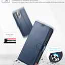 TUCCH Wallet Case for iPhone 13 Pro, [RFID Blocking] PU Leather Stand Folio Magnetic Card Slot Flip Cover with [TPU Protective Interior Case] Compatible with iPhone 13 Pro 6.1", Dark Blue