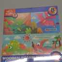 Wooden Puzzles for Toddlers, 8 Pack Dinosaur Jigsaw Puzzles for Kids3-5, 9 Pieces Preschool Learning Activities, Learning & Educational Puzzles, Gift for Boys, Girls