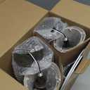 LEDIARY 18.72" LED Vintage Lantern Flickering Flame Table Lamps for Bedrooms Set of 2, Small Farmhouse Rustic Vintage End Table Lamps, Halloween Decorative Lantern Bedside Lamps for Living Room (Bronze Brown)