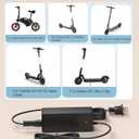 42V 2A Electric Scooter Charger Compatible with Jetson Electric Bike JY-420150 for Jetson Bolt/Bolt Pro/Adventure/Metro/Journey/LX10/J5/J8/Eris Pro/Ora Pro/Racer/Rhythm Bike Scooter