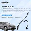 NOVAPARTS Upper Coolant Radiator Overflow Hose Vent Line for 2015-2020 Mercedes-Benz GLA250 GLA45 AMG® 2014-2019 CLA250 2.0L 2465010325