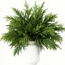 12 Pcs Real Touch Norfolk Pine Stems 18", Greenery Artificial Realistic Pine Branches for Table Decorations, Faux Picks for Crafts, Vase & Tree Filler (Classic)