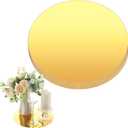 Thyle 6 Pcs 10 Inch Acrylic Round Mirrors for Tables Centerpieces Circle Mirrors Candle Plates for Wall Wedding Table Centerpieces for Baby Shower Party, Thickness 1 mm (Gold)