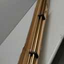 Double Curtain Rods 72-144 Inches for Windows, 1 Inch Diameter Adjustable Heavy Duty Drapery Rod with Aluminum Alloy Brackets and Finials, Modern Stylish Dual Curtains Rod, Brushed Gold