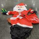 14 FT Christmas Inflatables Santa Claus Outdoor Decoration, Giant Santa Inflatable with Gift Bag, Blow Up Yard Decor with Built-in LED Lights for Xmas Lawn Garden Home Holiday Party, 14 FT Santa