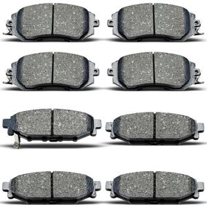 D1114 D1539 Front Rear Ceramic Brake Pads Set Fit For 2013 Scion Fr-S,For 2011/2015-2016 Subaru Impreza,For Subaru BRZ Forester Legacy Outback Crosstrek XV Crosstrek (8 pcs)