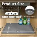 Mateeylife Under Sink Mat Kitchen Waterproof, Silicone Sink Tray 28"x19"