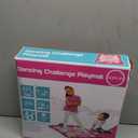 SUNLIN Dance Mat - Rhythm Step Play Mat - Dance Game Toy Pad with LED Lights, Gift for Kids Girls 3-12, Adjustable Volume, Built-in Music, 3 Challenge Levels (Pink)