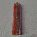 Pack of 13 Plastic Rainbow Straws 