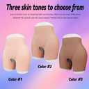 Silicone Hip Enhancer Pads for Women Butt Lift Shapewear Body Shaper for Curvy Enhancement Butt Pants fake butt, Small/Medium, Brown