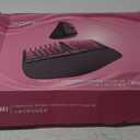 Ergonomic Wireless Keyboard and Mouse Set Wireless Keyboard Silent Mice Set with Wrist Rest for Computer, Laptop, PC, Mac, Windows Black Pink