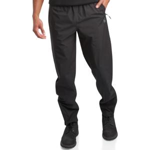 Spyder Mens Rain Pants - Waterproof Hiking Pants for Men, Lightweight Windproof Tactical Outdoor Gear with Elastic Waistband (28, Black)