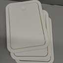 Yieach 12L White Slim Bathroom Trash Can with Lid, 3.17 Gallon Pet/ Dog Proof Kitchen Trash Can, Rectangle Thin Garbage Can, Covered Waste Basket, Narrow Small Plastic Trashcan for Room, Bedroom, Office, 3PCS