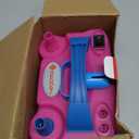 IDAODAN Electric Balloon Pump, Portable Electric Balloon Blower Machine Balloon Air Pump Dual Nozzle Rose Red 110V 600W Balloon Inflator for Party Decorations