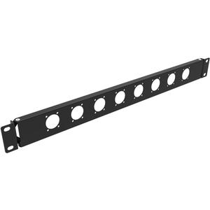 1U Hinged Rack Panel 8D XLR HDMI Audio Rack Mount Panel for 19 inches Rack Mount (1U8D)