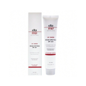 EltaMD UV Sheer Face Sunscreen, SPF 50+ No White Cast Sunscreen for Face and Body, Zinc Oxide Sunscreen Formula (3 Ounce (Pack of 1))
