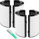 360 Combi Glass Efficient and Activated Carbon Filter Fit For Dyson TP07 HP07 TP10 HP10 TP06 HP06 TP04 HP04 PH01 PH02 PH03 PH04 TP09 HP09 Air Purifier, 2-in-1 Replacement Filter, 2 Pack