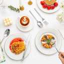 KINGSTONE Silverware Set, 30-Piece Forged Flatware Set Cutlery Set Premium Stainless Steel, Service for 6, for Kitchen, Home, Wedding, Party, Mirror Polished and Dishwasher Safe