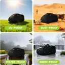 600D ATV Cover for Polaris Kawasaki Yamaha Suzuki Honda | Waterproof Heavy Duty Trailerable 4 Wheeler Cover Waterproof Outdoor Quad Cover All Weather Season UV Protection