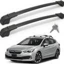 Roof Rack Cross Bars Compatible with Subaru Crosstrek 2018-2023 / Impreza 2017-2023, 300 LBS Anti-Theft Lockable Roof Rack Cross Bars with Folding Hooks, Aluminum Cargo Racks for Kayak, Luggage, Bike