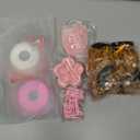 82 Pcs 2025 Graduation Candy Leis Making Kit DIY Netting Tubing Stuffed Plush Bear Ribbon Grad Glitter Card Candy Lei for Graduation Congrats Party Supplies(Light Pink, White)