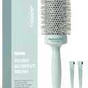 AIMIKE NaturaVol Round Brush for Blow Out, Large Round Hair Brush with Nano Thermal Ceramic Tech, for Fine Hair-Friendly Blow Drying & Styling at Home, Maximum Volume Shine-2.1" Barrel, 3" w/Bristle