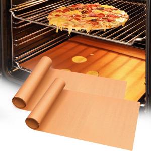 UBeesize 1 Pack Thickened Copper Oven Liners for Bottom of Oven BPA & PFOA Free, Reusable 16x24 Inch Heavy Duty Non Stick Teflon Oven Mats, Fit Electric Gas Toaster Convection Microwave Ovens Grills