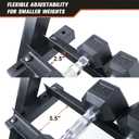 3-Tier Dumbbell Rack Multilevel Weight Storage Organizer for Home Gym, Weight Rack for Dumbbells, Kettlebells, (Rack Only)